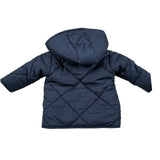 Emc Giubbino tinta unita con Zip E Cappuccio Blu per Neonato AV1208 BLU EMC 