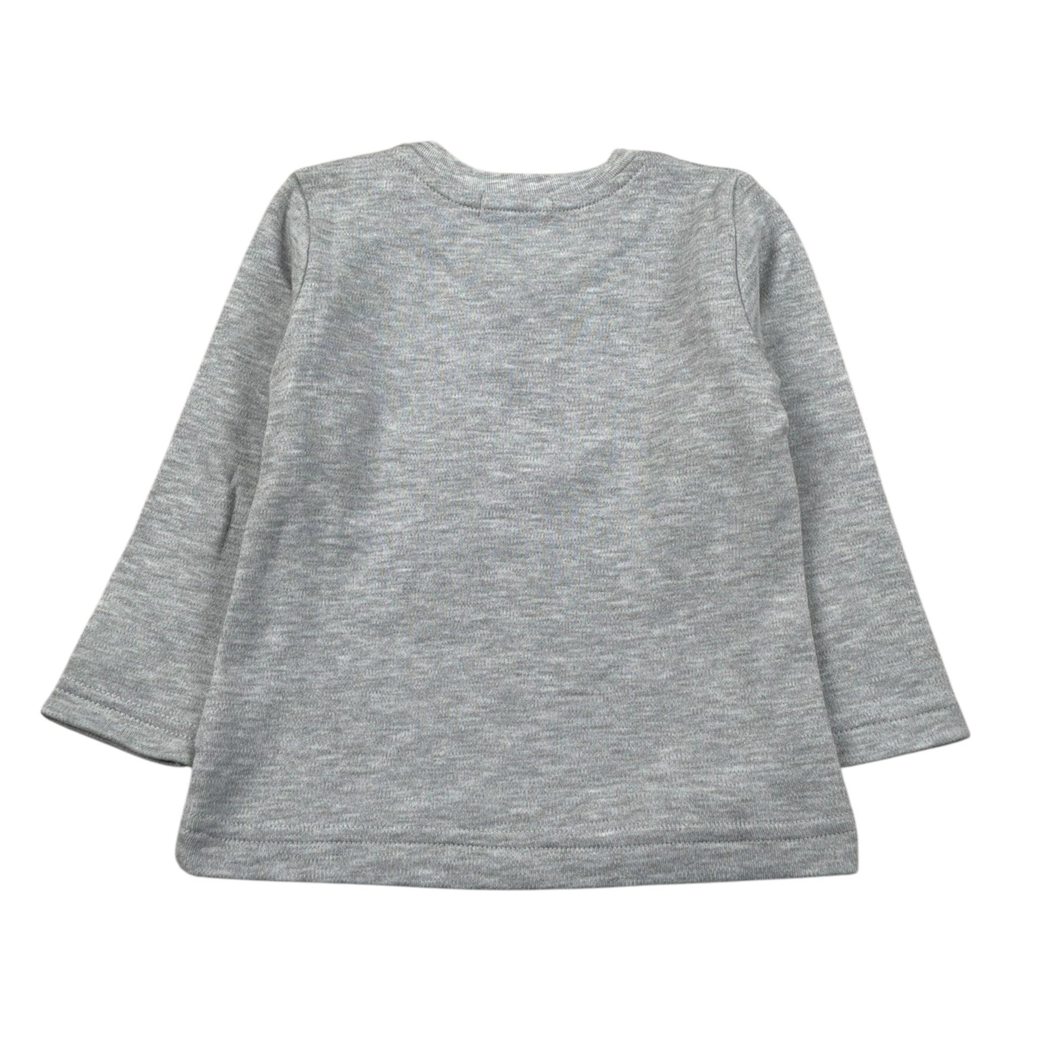 Emc Shirt Girocollo tinta unita con Stampa Grigio per Neonato BX1256 GRIGIO EMC 