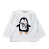 Emc Shirt Girocollo tinta unita con Stampa Bianco per Neonato BX2265 BIANCO EMC 