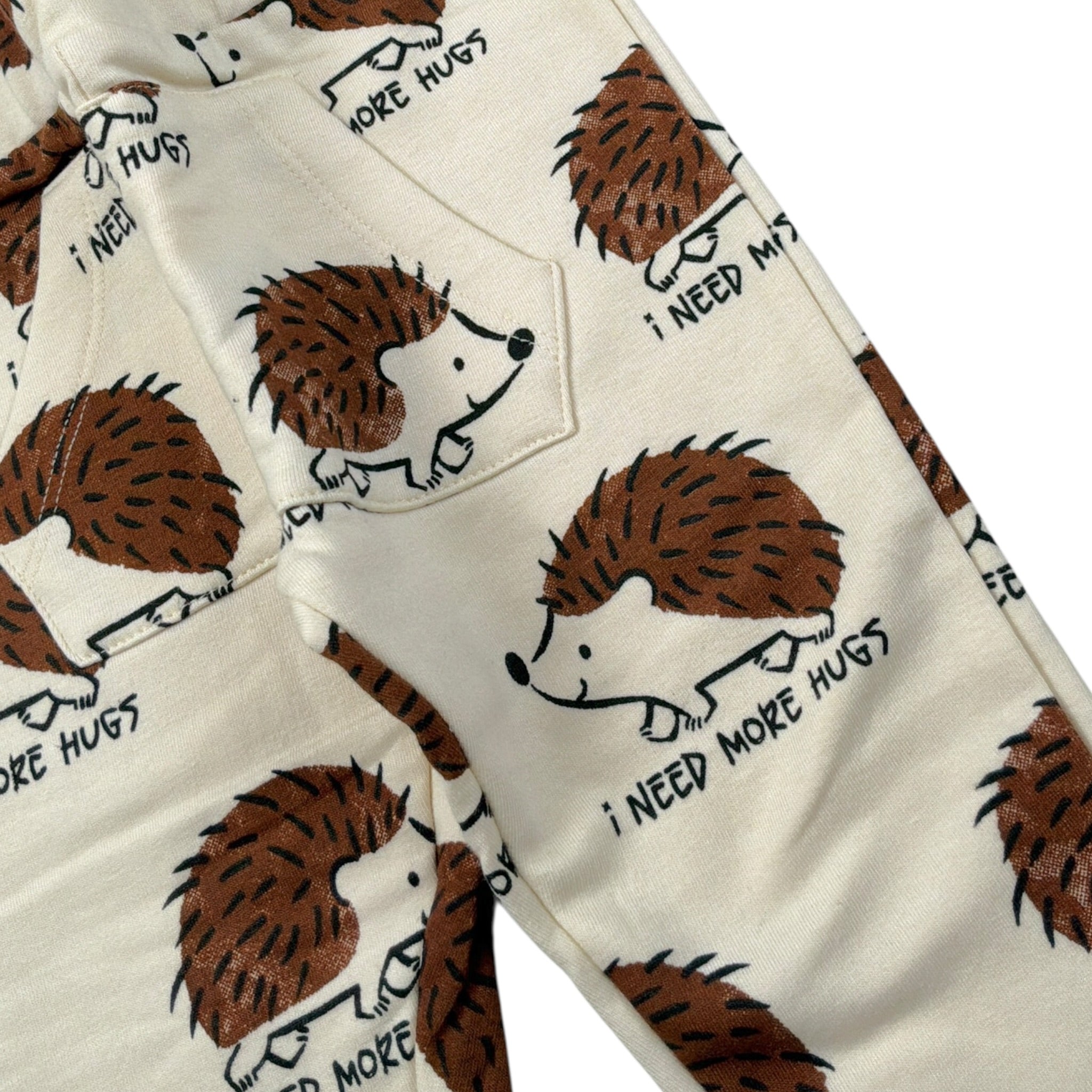 Emc Pantalone Modello Tuta tinta unita con Stampa Beige per Neonato BZ7219 BEIGE EMC 