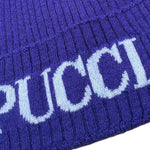 Emilio Pucci Cappello tinta unita con Logo Viola per Bambina PX0A27 VIOLA EMILIO PUCCI 