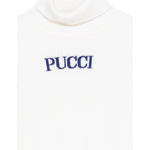 Emilio Pucci Maglia tinta unita Collo Alto con Stampa Panna per Bambina PX9A70Z2362 PANNA EMILIO PUCCI 