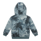 Emporio Armani Felpa tinta unita con Fantasia E Cappuccio Azzurro per Bambino 3D4MJE AZZURRO EMPORIO ARMANI 