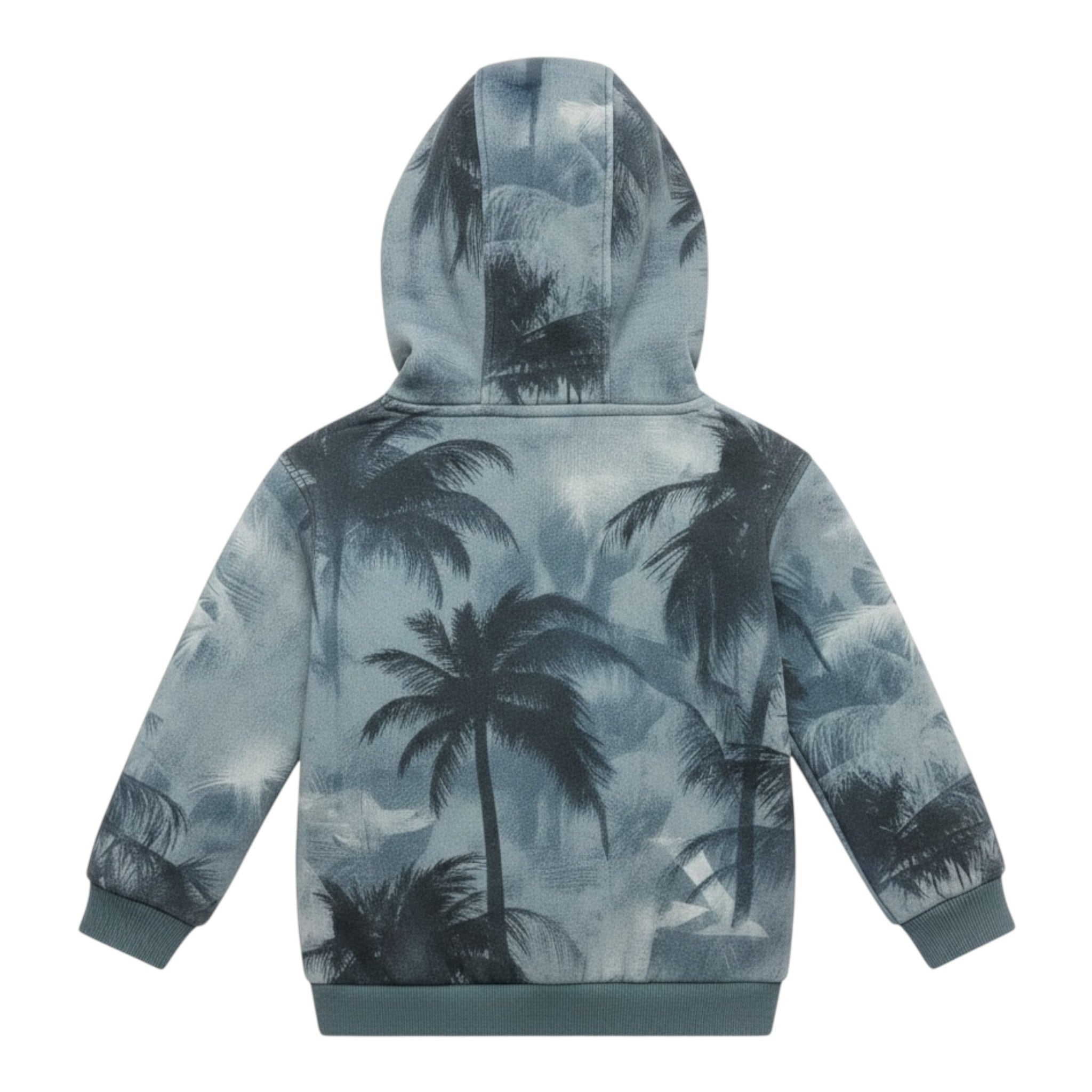 Emporio Armani Felpa tinta unita con Fantasia E Cappuccio Azzurro per Bambino 3D4MJE AZZURRO EMPORIO ARMANI 
