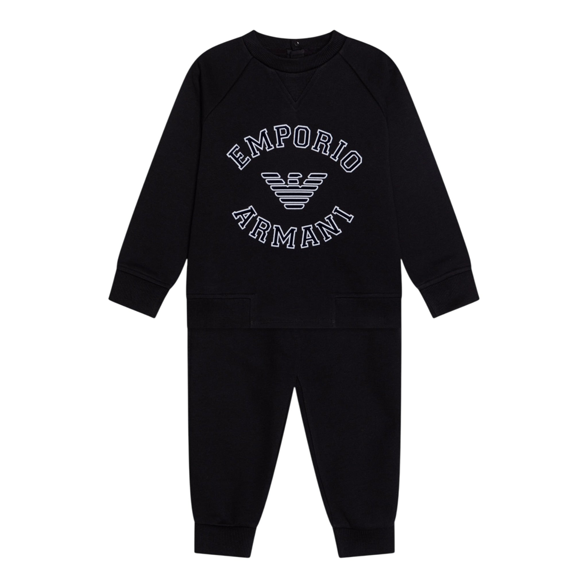 Emporio Armani Completo Tuta 2Pz Felpa-Pantalone Blu per Bambino 6D4VJ3 BLU EMPORIO ARMANI 