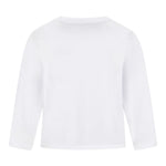 Emporio Armani Shirt Girocollo tinta unita con Logo Bianco per Bambino 7B000021 BIANCO EMPORIO ARMANI 