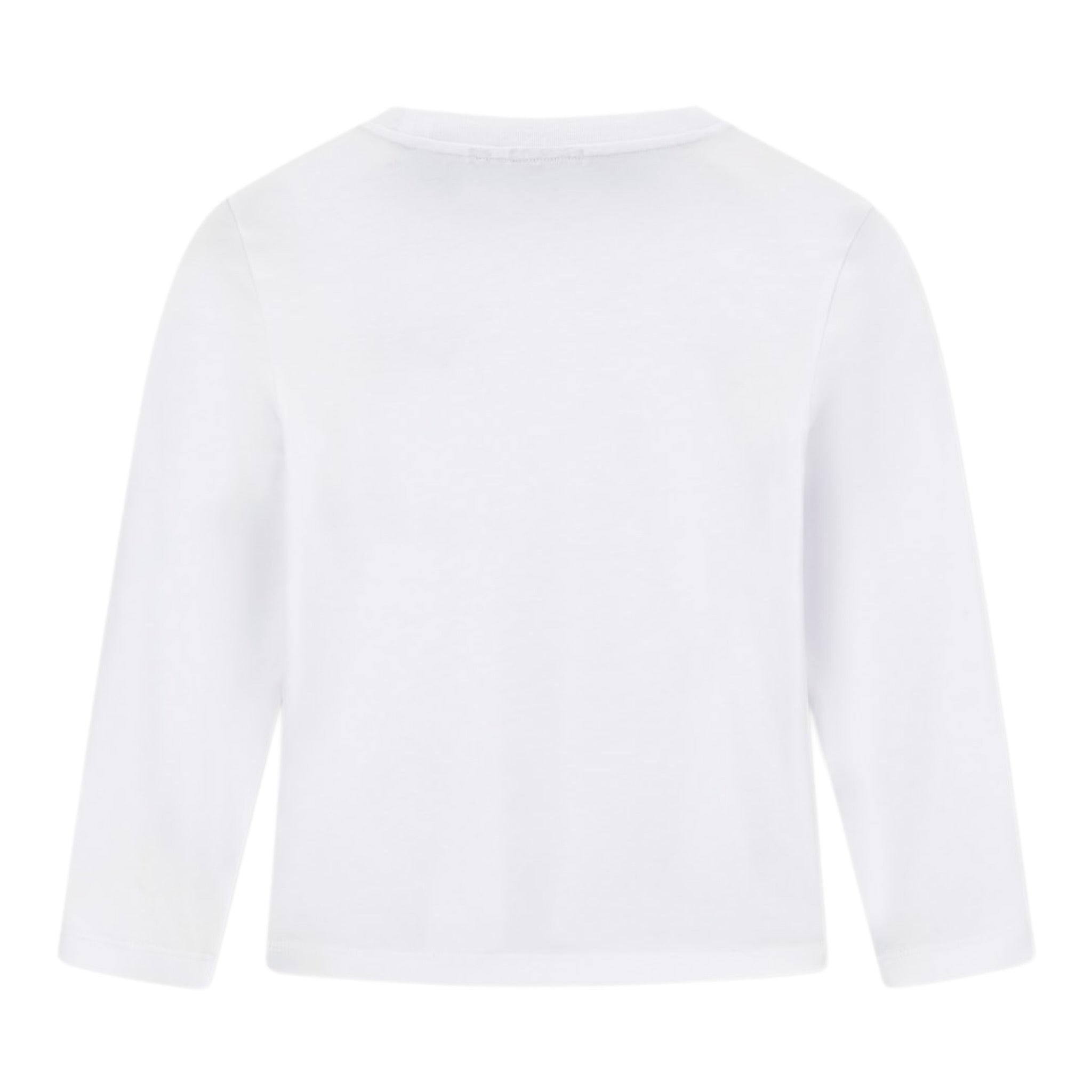 Emporio Armani Shirt Girocollo tinta unita con Logo Bianco per Bambino 7B000021 BIANCO EMPORIO ARMANI 