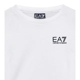 Emporio Armani Shirt Girocollo tinta unita con Logo Bianco per Bambino 7B000021 BIANCO EMPORIO ARMANI 