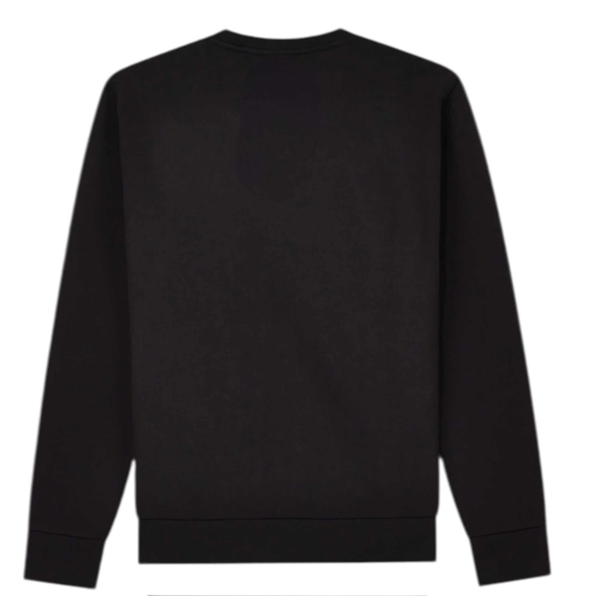 Emporio Armani Felpa Chiusa Girocollo tinta unita con Stampa Nero per Bambino 7B000025 NERO EMPORIO ARMANI 