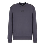 Emporio Armani Felpa Chiusa Girocollo tinta unita con Logo Grigio per Bambino 7B000161 GRIGIO EMPORIO ARMANI 