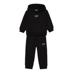 Emporio Armani Completo 2Pz Felpa-Pantalone tinta unita Nero per Bambino 7B000164 NERO EMPORIO ARMANI 