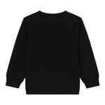 Emporio Armani Felpa Chiusa Girocollo tinta unita con Stampa Nero per Bambino 7B000170X NERO EMPORIO ARMANI 