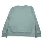 Emporio Armani Felpa Chiusa Girocollo tinta unita con Stampa Verde per Bambino 7B000170X VERDE EMPORIO ARMANI 