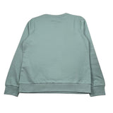 Emporio Armani Felpa Chiusa Girocollo tinta unita con Stampa Verde per Bambino 7B000170X VERDE EMPORIO ARMANI 
