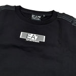 Emporio Armani Felpa Chiusa Girocollo tinta unita con Logo Nero per Bambino 7B000184 NERO EMPORIO ARMANI 