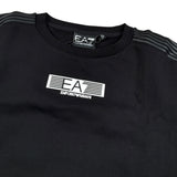 Emporio Armani Felpa Chiusa Girocollo tinta unita con Logo Nero per Bambino 7B000184 NERO EMPORIO ARMANI 