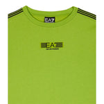 Emporio Armani Felpa Chiusa Girocollo tinta unita con Logo Verde Fluo per Bambino 7B000184X VERDE FLUO EMPORIO ARMANI 