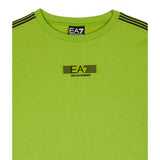 Emporio Armani Felpa Chiusa Girocollo tinta unita con Logo Verde Fluo per Bambino 7B000184X VERDE FLUO EMPORIO ARMANI 
