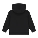 Emporio Armani Felpa tinta unita con Zip E Cappuccio Nero per Bambino 7B000193 NERO EMPORIO ARMANI 