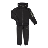 Emporio Armani Completo 2Pz Felpa-Pantalone tinta unita Nero per Bambino 7B00178 NERO EMPORIO ARMANI 