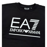 Emporio Armani Felpa Chiuss Girocollo tinta unita con Logo Nero per Bambino 7G000106 NERO EMPORIO ARMANI 