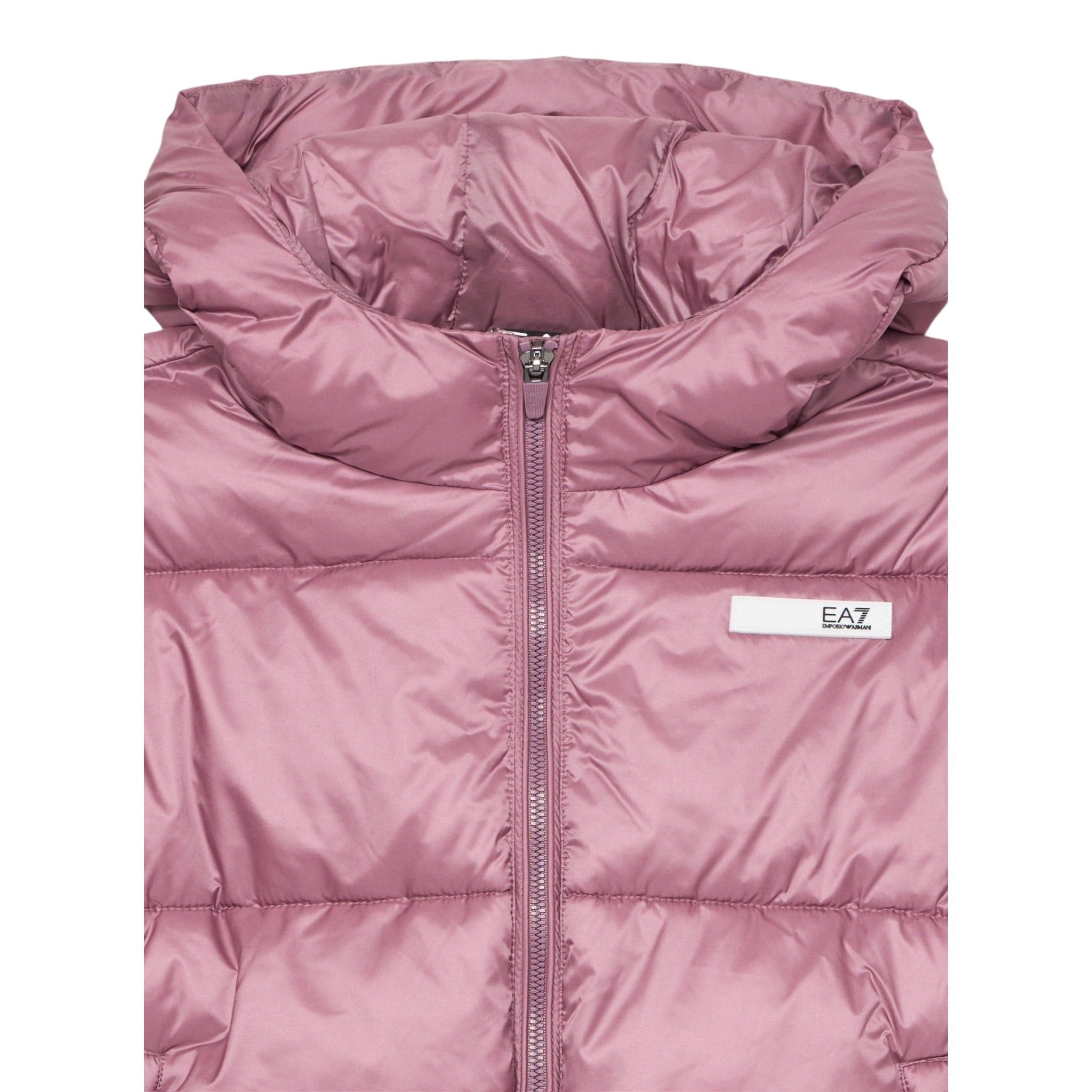Emporio Armani Giubbino tinta unita con Cappuccio Rosa per Bambina 7G000166 ROSA EMPORIO ARMANI 