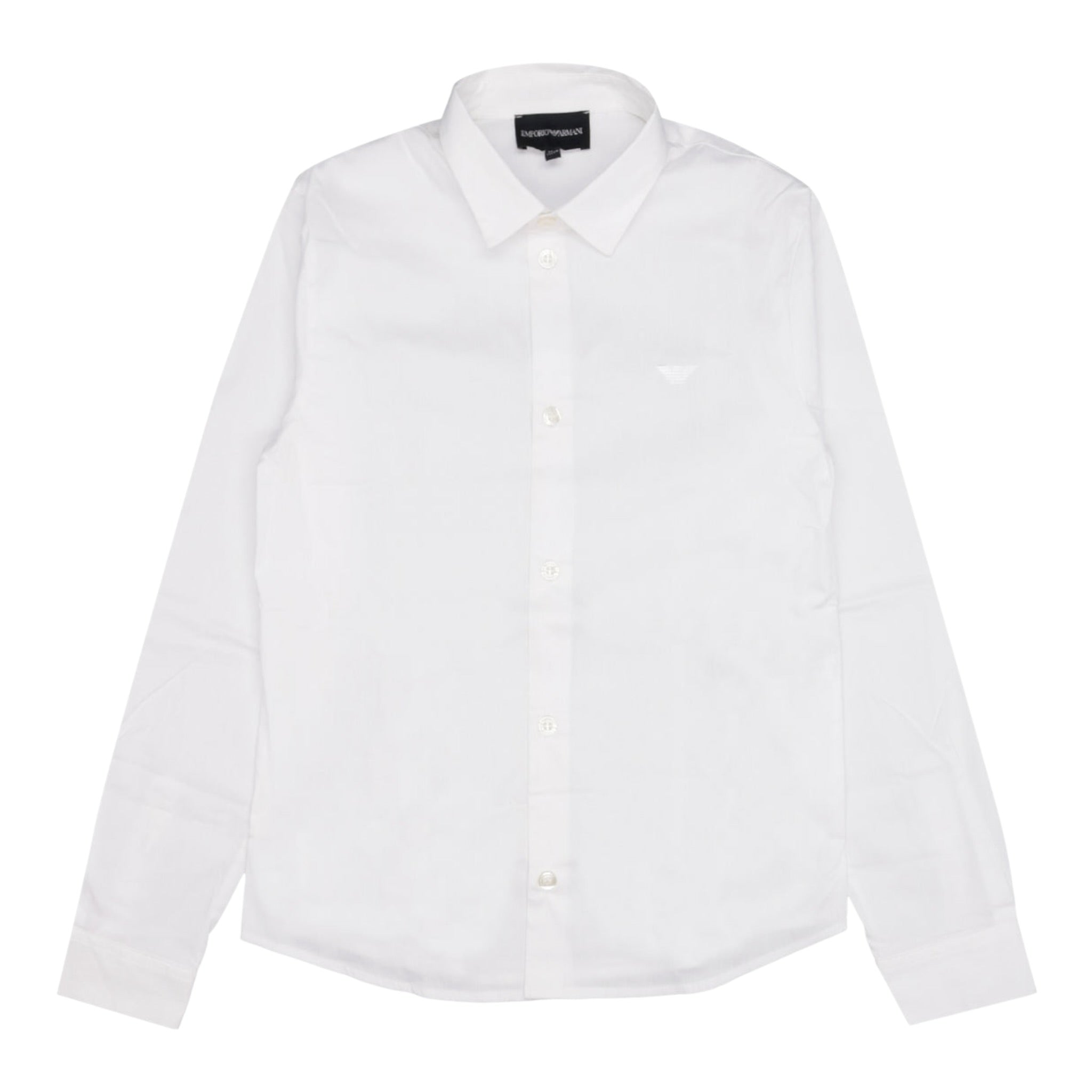 Emporio Armani Camicia Manica Lunga tinta unita Bianco per Bambino 8N4C09 BIANCO EMPORIO ARMANI 