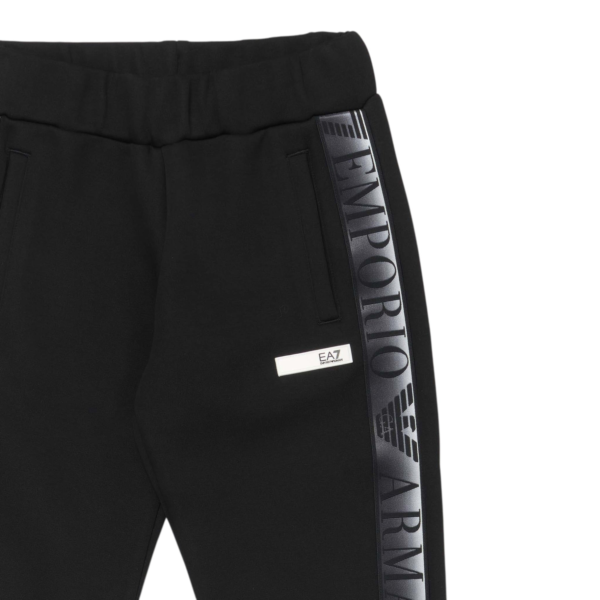 Emporio Armani Completo Tuta 2 Pezzi Felpa-Pantalone Nero per Bambino AF13151N NERO EMPORIO ARMANI 