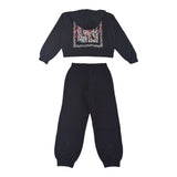 Emporio Armani Completo 2 Pezzi Felpa-Pantalone tinta unita Nero per Bambina AF16219N NERO EMPORIO ARMANI 