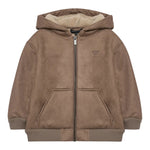 Emporio Armani Giubbino tinta unita con Zip E Cappuccio Cammello per Bambino EB000508 CAMMELLO EMPORIO ARMANI 