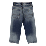 Emporio Armani Jeans tinta unita con Girovita Regolabile Blu per Bambino EB000527 BLU EMPORIO ARMANI 