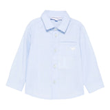 Emporio Armani Camicia Manica Lunga tinta unita Azzurro per Neonato EB000789 AZZURRO EMPORIO ARMANI 