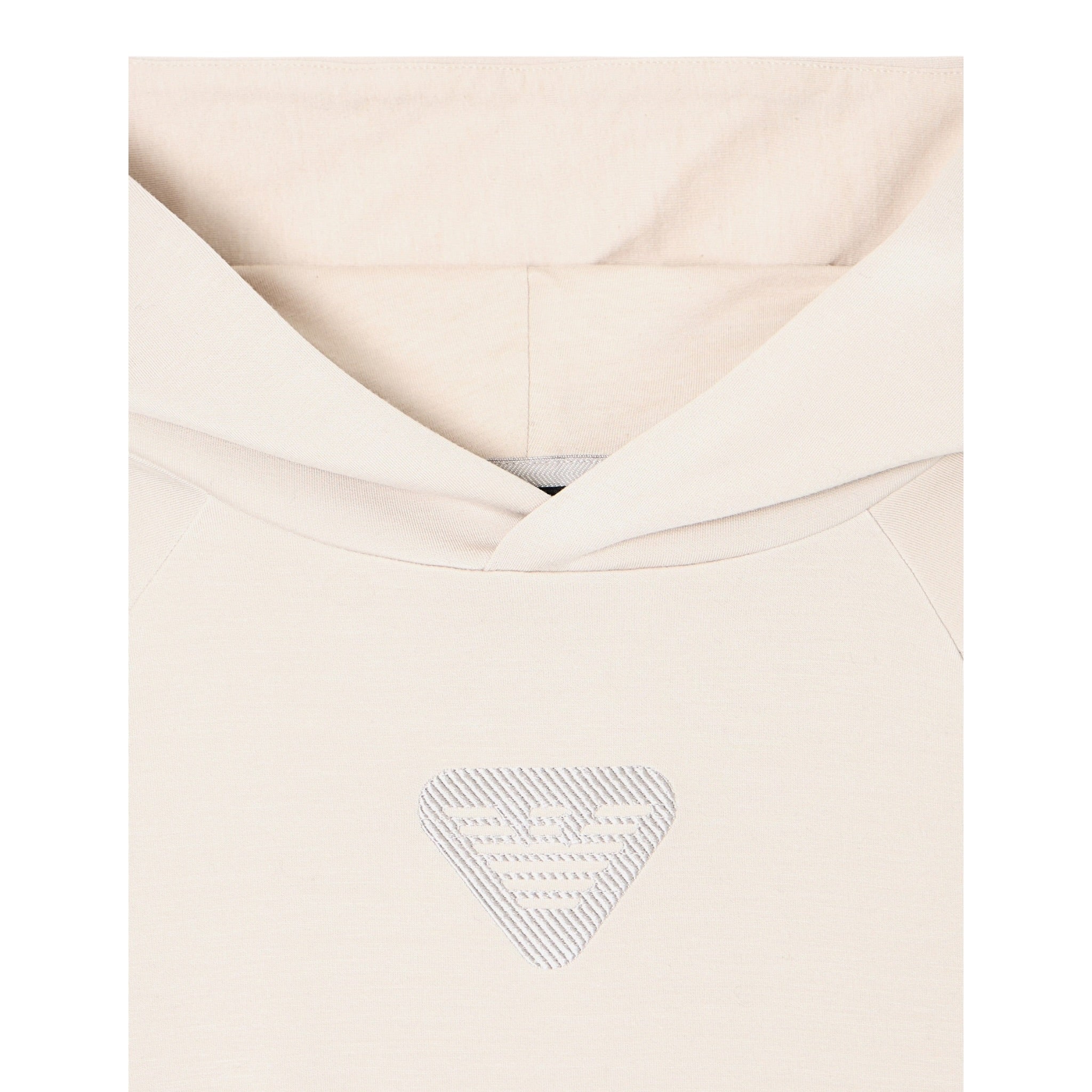 Emporio Armani Felpa Chiusa con Cappuccio tinta unita Beige per Bambino EB000835 BEIGE EMPORIO ARMANI 