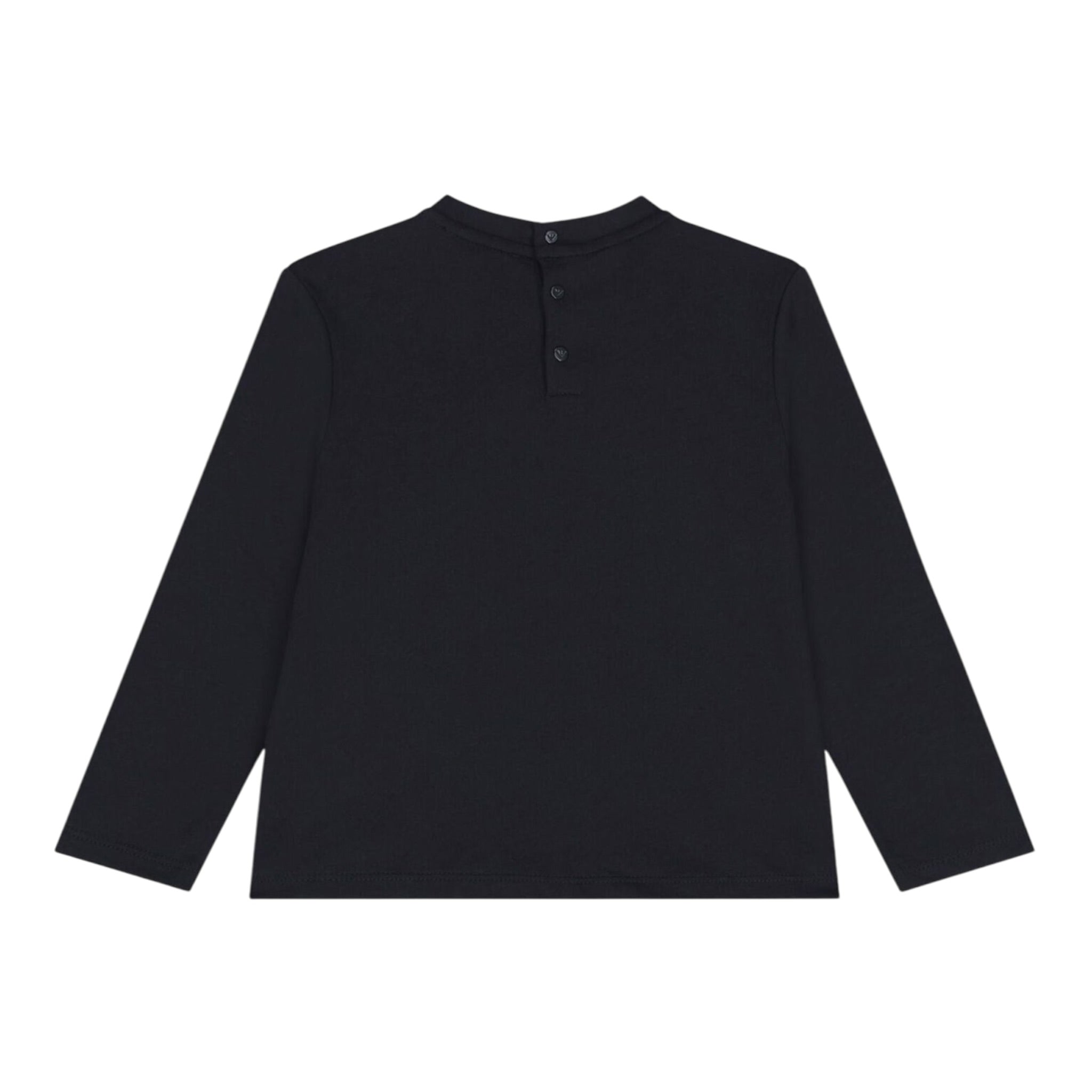 Emporio Armani Shirt Girocollo tinta unita con Logo Blu per Bambino EB00418J BLU EMPORIO ARMANI 