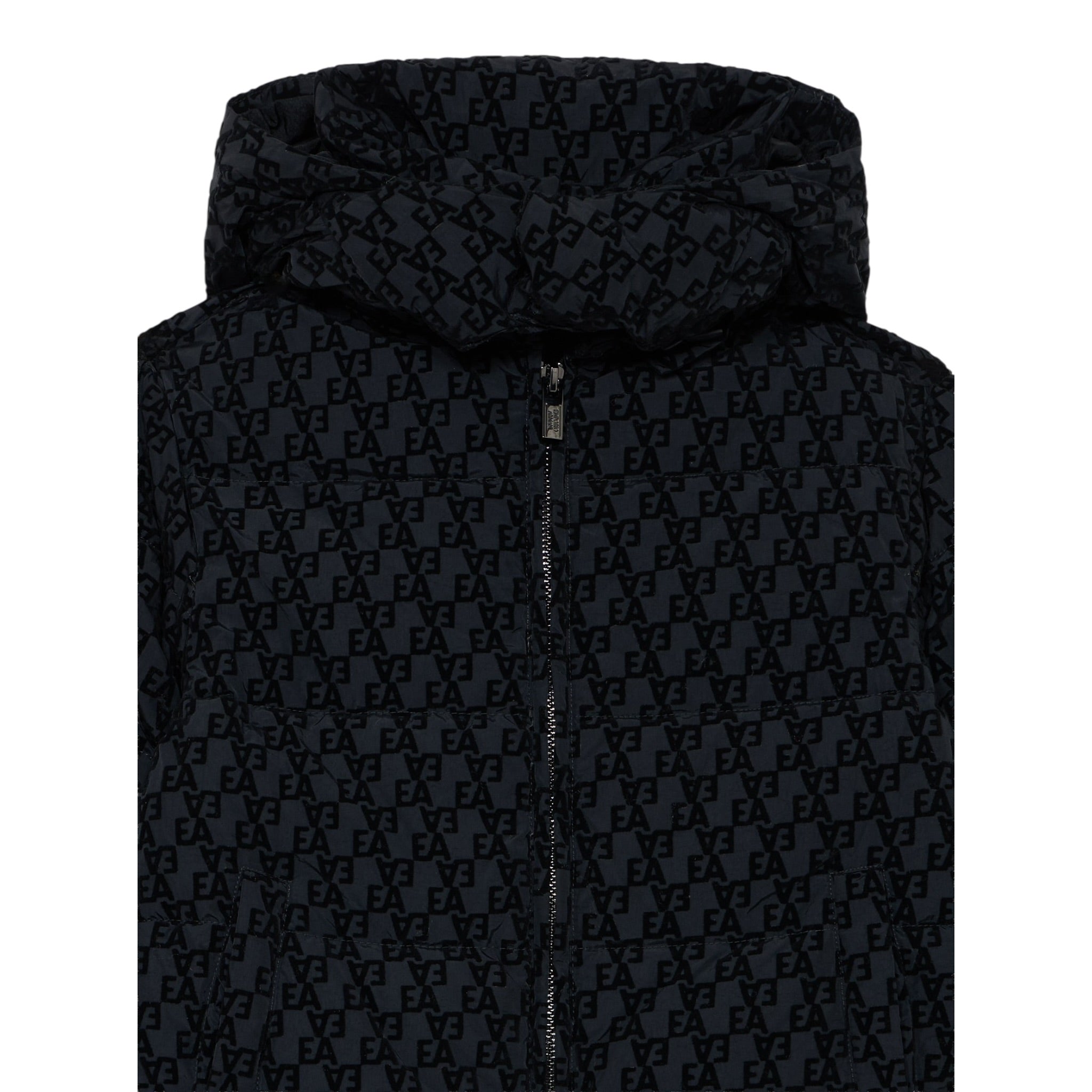 Emporio Armani Giubbino tinta unita con Zip E Cappuccio Nero per Bambino EB00495 NERO EMPORIO ARMANI 