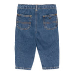 Emporio Armani Jeans tinta unita con Elastico In Vita Blu per Neonato EB00572 BLU EMPORIO ARMANI 