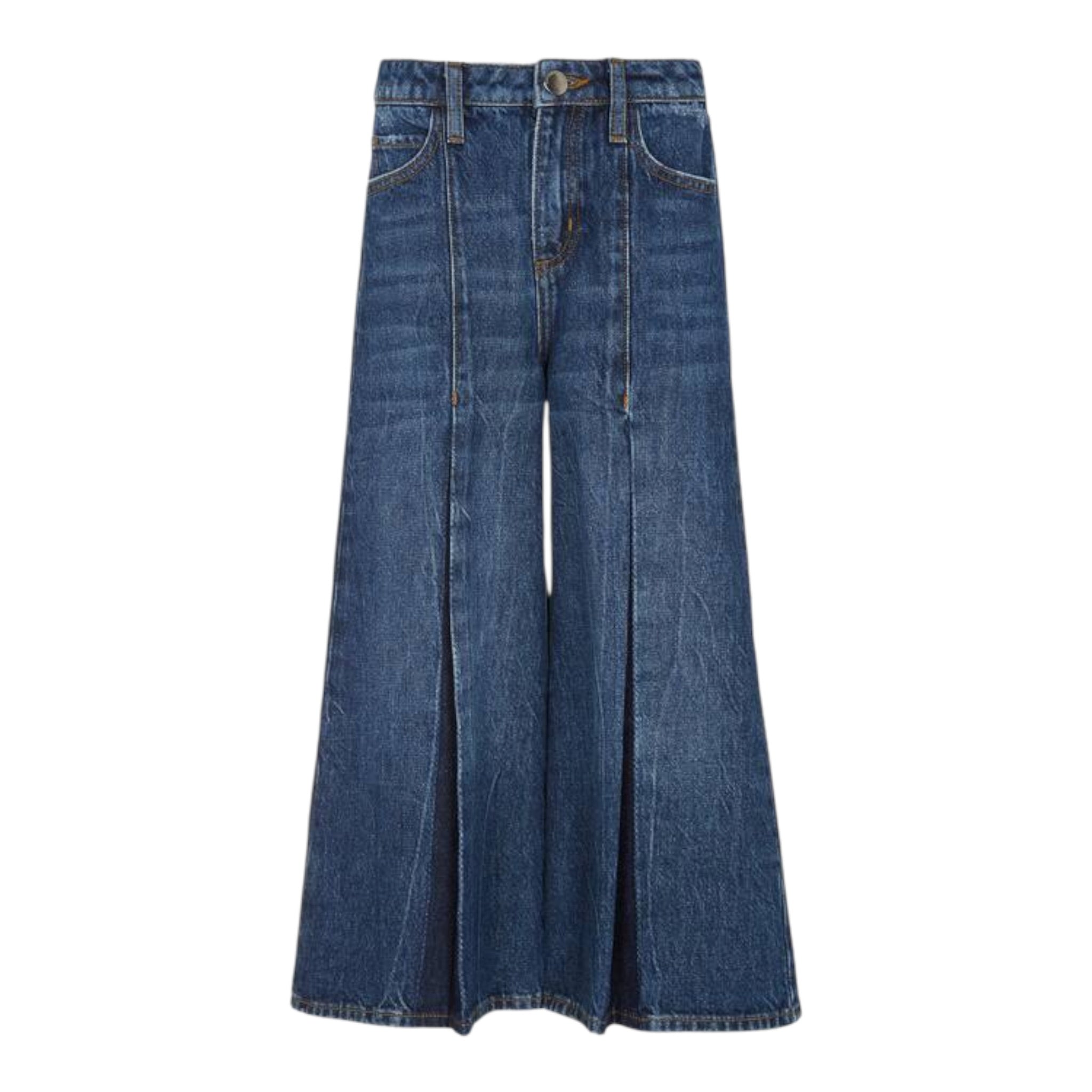 Emporio Armani Jeans tinta unita A Palazzo Blu per Bambina EG000344 BLU EMPORIO ARMANI 