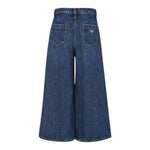 Emporio Armani Jeans tinta unita A Palazzo Blu per Bambina EG000344 BLU EMPORIO ARMANI 