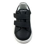 Emporio Armani Sneakers tinta unita con Strappi Blu per Neonato XMX022N BLU EMPORIO ARMANI 