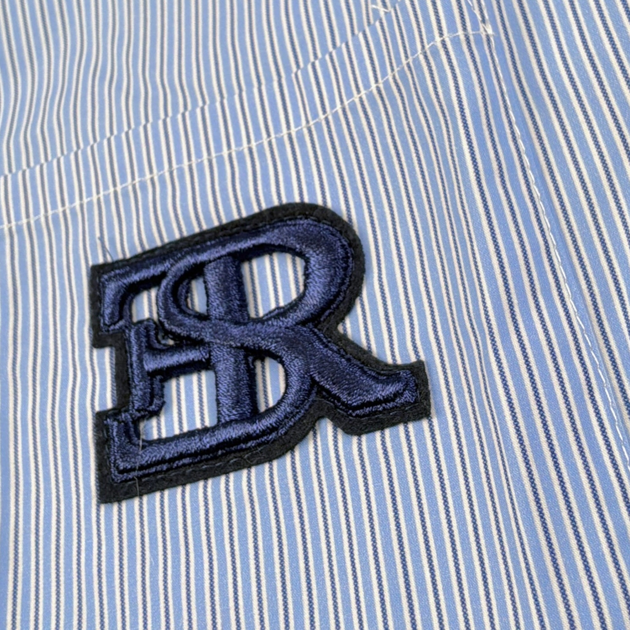 Ermanno Scervino Camicia tinta unita con Fantasia A Righe Azzurro per Bambina SFCA046 AZZURRO ERMANNO SCERVINO 
