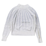 Ermanno Scervino Maglia tinta unita con Applicazioni Brillantini Bianco per Bambina SFMA044 BIANCO ERMANNO SCERVINO 