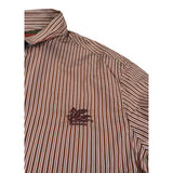 Etro Camicia Manica Lunga Fantasia A Righe Ruggine per Bambino GV5P20 RUGGINE ETRO 