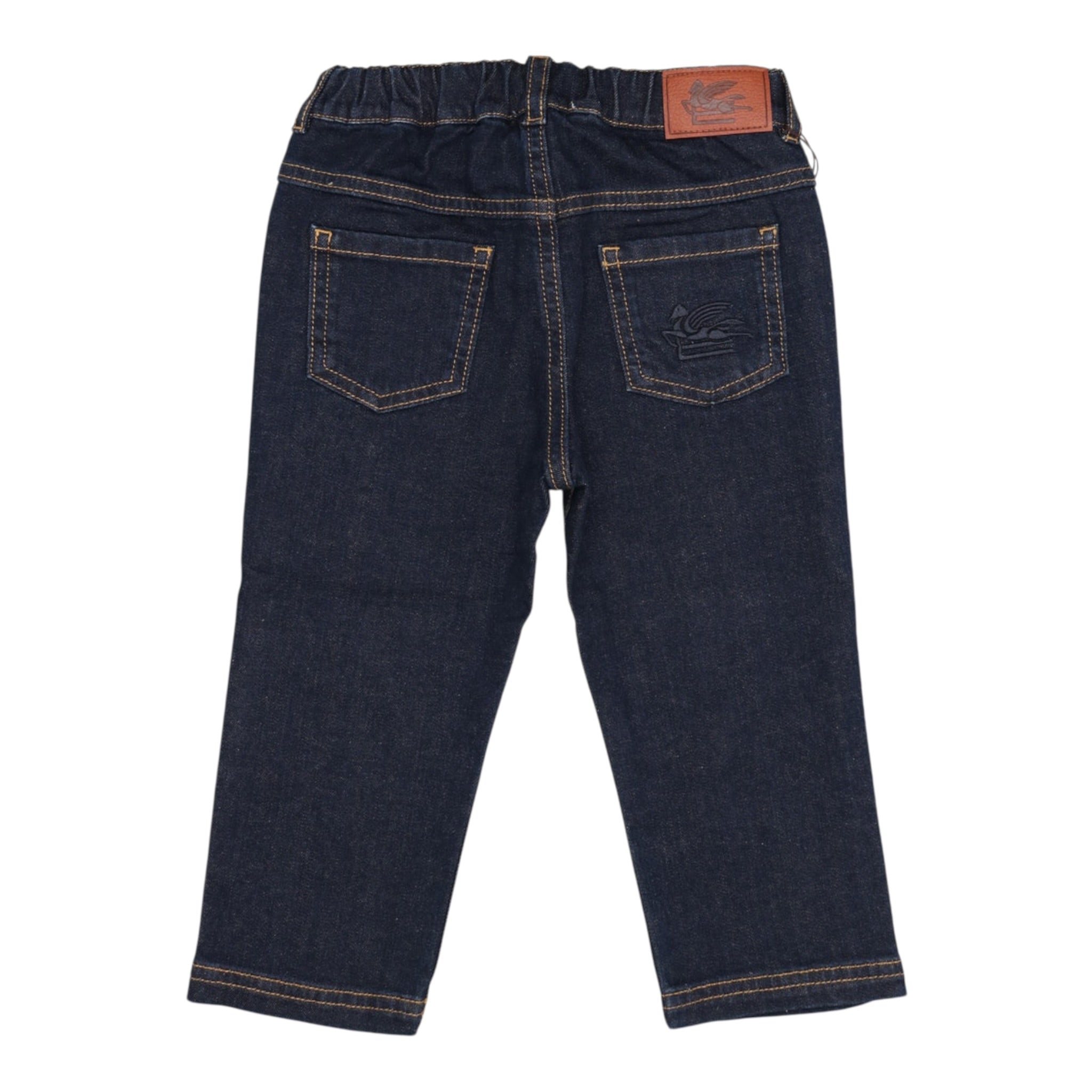 Etro Jeans tinta unita con Elastico In Vita Blu per Neonato GV6560 BLU ETRO 