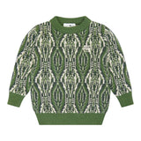 Etro Maglia Girocollo tinta unita Verde per Bambino GV9P20 VERDE ETRO 