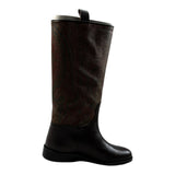 Etro Stivale tinta unita con Fantasia Marrone per Bambina GX0A46 MARRONE ETRO 