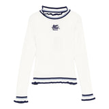 Etro Maglia tinta unita con Colletto E Stampa Bianco per Bambina GX9A10 BIANCO ETRO 