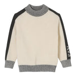 Fay Maglia tinta unita con Profili In Contrasto Panna per Bambino FV9P70 PANNA FAY 