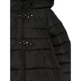 Fay Giubbino tinta unita con Cappuccio E Zip Nero per Bambino FX2B00N0397 NERO FAY 