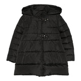 Fay Giubbino Modello Lungo tinta unita con Cappuccio Nero per Bambina FX2B00 NERO FAY 