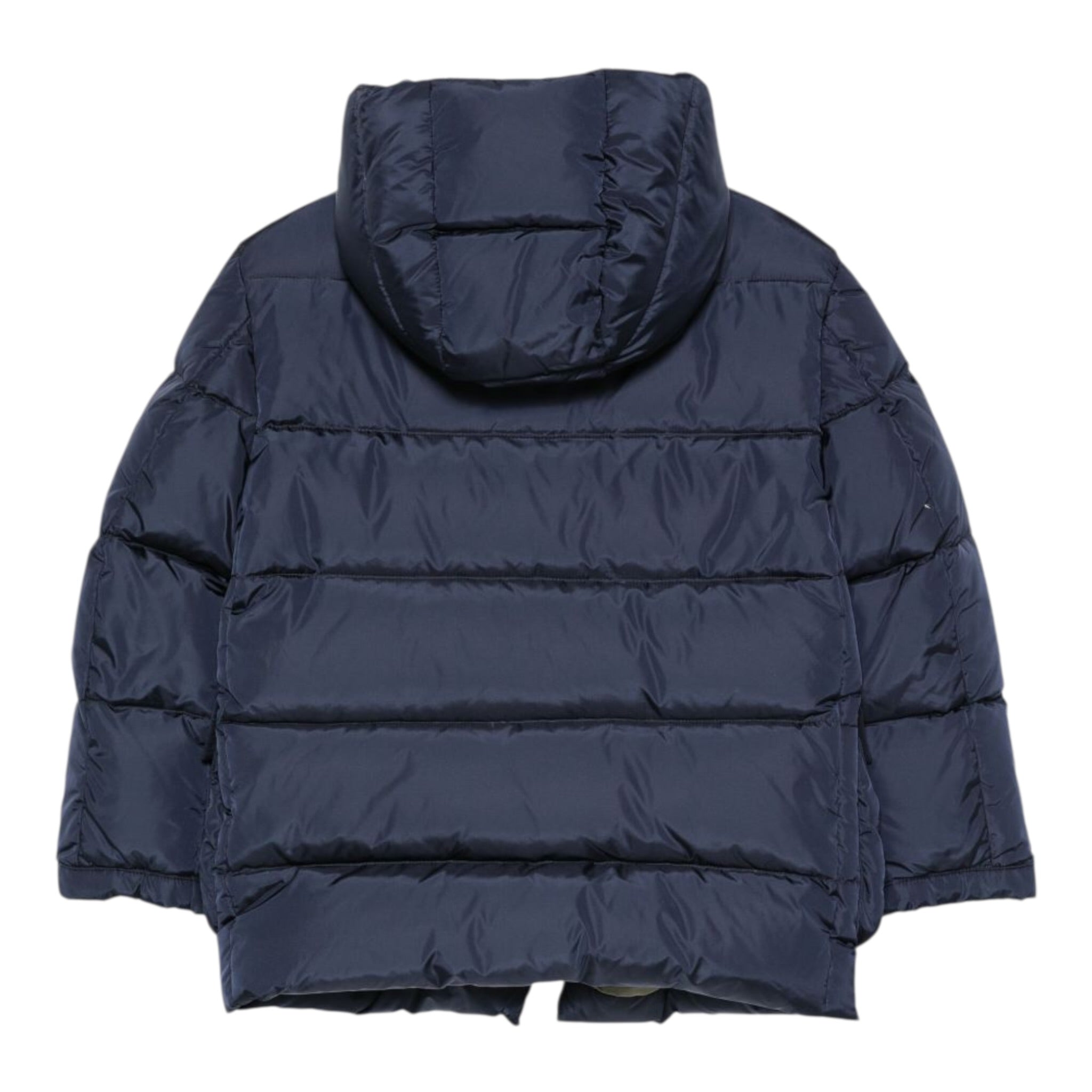 Fay Giubbino tinta unita con Zip E Cappuccio Blu per Bambino FX2P00N0118 BLU FAY 